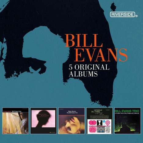 Bill Evans (Piano) (1929-1980): 5 Original Albums, 5 CDs