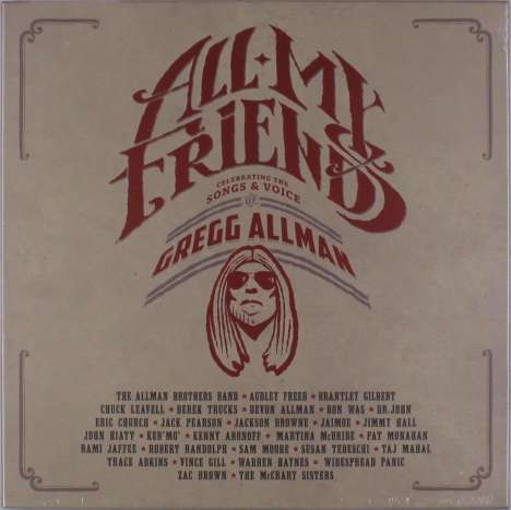 All My Friends: Celebrating The Songs &amp; Voice Of Gregg Allman (Limited Edition) (Clear W/ Red, White &amp; Blue Vinyl), 4 LPs