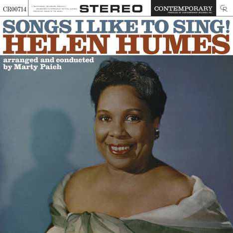 Helen Humes (1913-1981): Songs I Like To Sing! (Contemporary Records Acoustic Sounds Series) (180g) (Limited Edition), LP