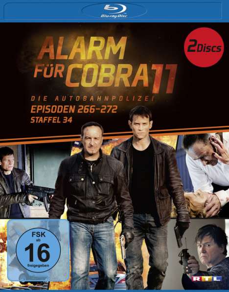 Alarm für Cobra 11 Staffel 34 (Blu-ray), 2 Blu-ray Discs