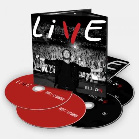 Patrick Bruel: Live 2014 (2 DVD + 2 CD), 2 DVDs und 2 CDs