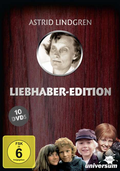 Astrid Lindgren: Liebhaber Edition, 10 DVDs