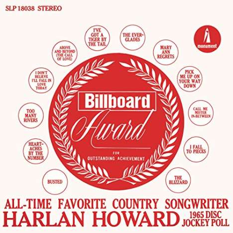 Harlan Howard: Favorite Country Songwriter, CD