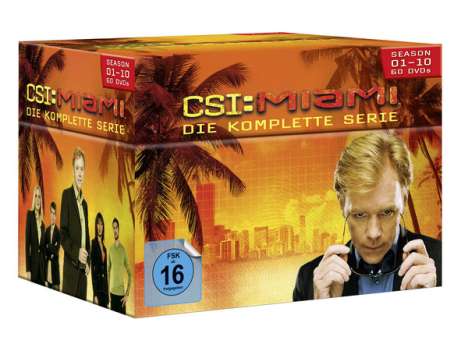CSI Miami (Komplette Serie), 60 DVDs