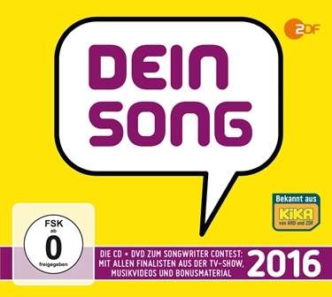 Dein Song 2016, 1 CD und 1 DVD