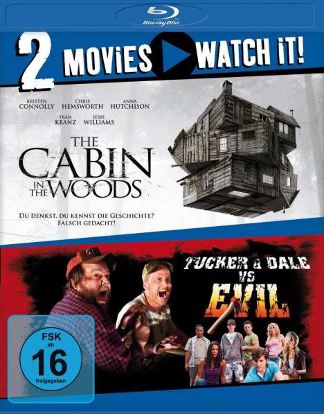 The Cabin in the Woods / Tucker &amp; Dale vs. Evil (Blu-ray), 2 Blu-ray Discs