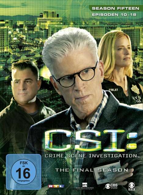 CSI Las Vegas Season 15 (finale Staffel) Box 2, 3 DVDs