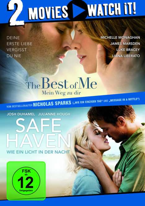 The Best of Me / Safe Haven, 2 DVDs