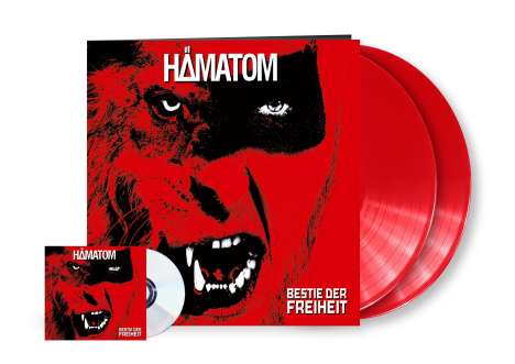 Hämatom: Bestie der Freiheit (Limited-Edition) (Red Vinyl), 2 LPs und 1 CD