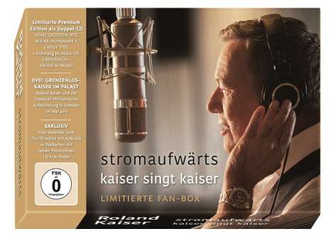 Roland Kaiser: Stromaufwärts - Kaiser singt Kaiser (Limitierte-Fan-Box), 2 CDs und 1 DVD