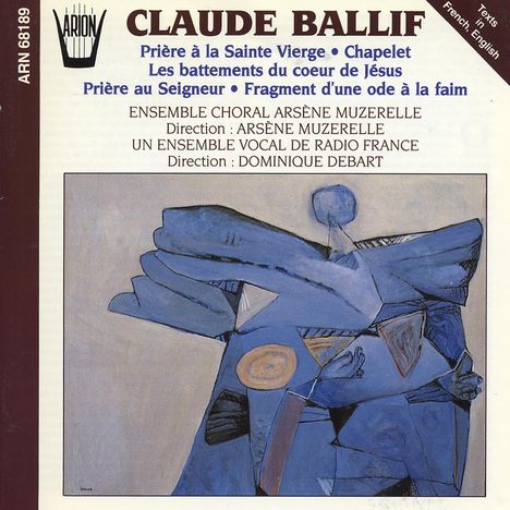 Claude Ballif (1924-2004): Vokalwerke, CD