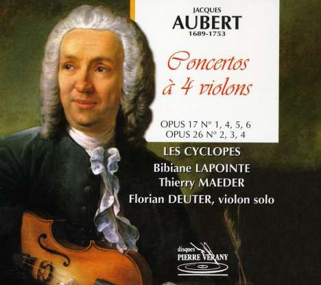 Jacques Aubert (1689-1753): Konzerte für 4 Violinen, CD