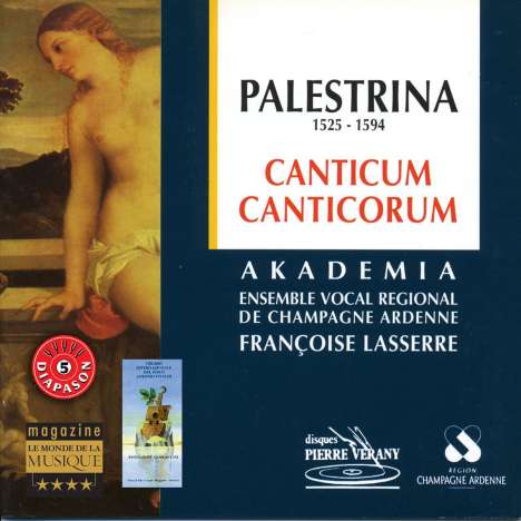 Giovanni Pierluigi da Palestrina (1525-1594): Motetten "Canticum canticorum", CD