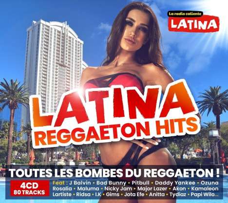 Latina Reggaeton Hits, 4 CDs