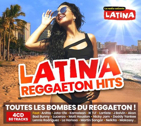 Latina Reggaeton Hits 2021, 4 CDs