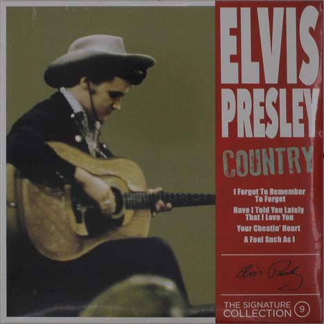 Elvis Presley (1935-1977): Country (The Signature Collection 9) (Limited Numbered Edition) (Red Vinyl), 2 Singles 7"