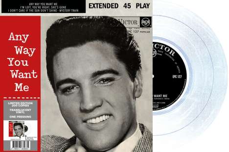 Elvis Presley (1935-1977): Any Way You Want Me (South Africa) (Limited Edition) (Translucent Vinyl), Single 7"