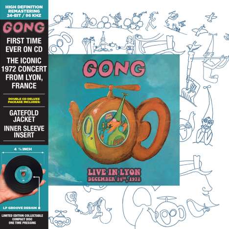 Gong: Live in Lyon 1972 (Limited Edition), 2 CDs