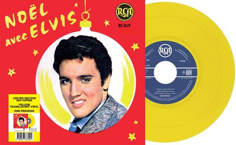 Elvis Presley (1935-1977): Noël Avec Elvis(Limited Edition) (Yellow Vinyl), Single 7"