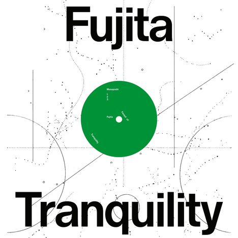 Logo mit dem Text: "Fujita Tranquility". Ein grüner Kreis enthält "Masayoshi 1, 2, 3". Stilisiert mit geometrischen Linien.