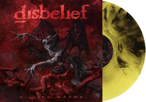 Disbelief: Killing Karma (Limited Edition) (Fire Marbled Vinyl), LP