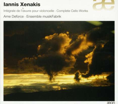 Iannis Xenakis (1922-2001): Sämtliche Werke mit Cello, CD