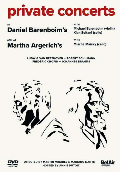 Private Concerts at Daniel Barenboim's &amp; at Martha Argerich's, DVD
