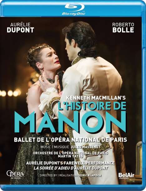 Ballet de l'Opera National de Paris - L'Histoire de Manon, Blu-ray Disc