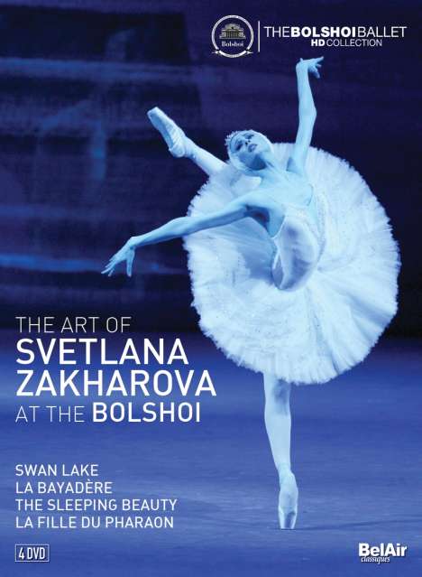 The Art of Svetlana Zakharova at the Bolshoi, 4 DVDs