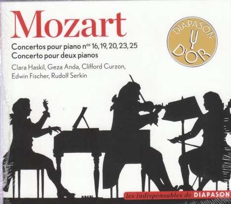 Wolfgang Amadeus Mozart (1756-1791): Klavierkonzerte Nr.16,19,20,23,25, 2 CDs