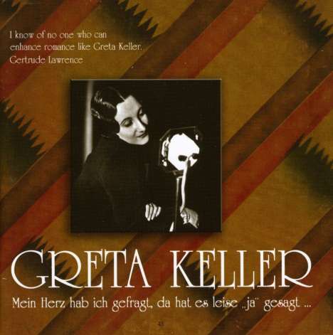 Greta Keller: Mein Herz hab ich gefragt, da hat es leise "ja" gesagt..., CD