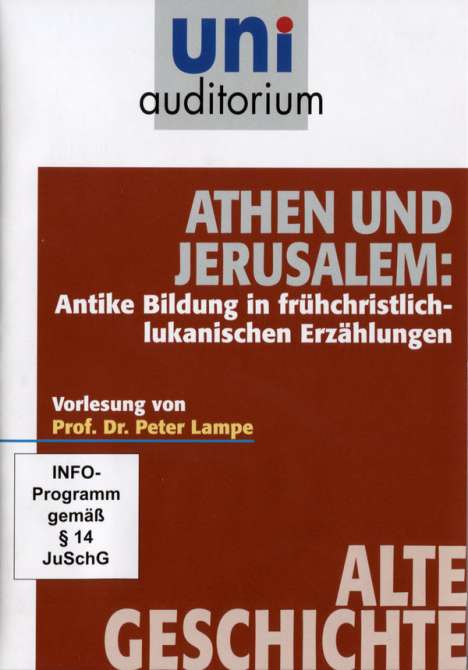 Alte Geschichte: Athen und Jerusalem, DVD
