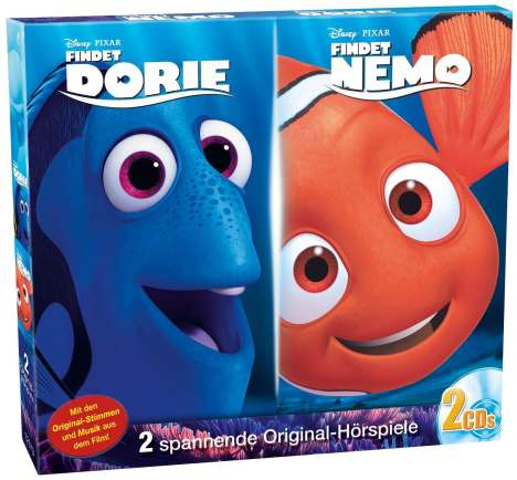 Disney/Pixar: Findet Nemo / Findet Dorie, 2 CDs