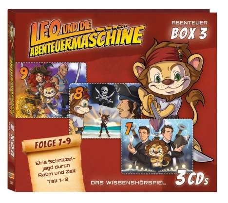 Leo &amp; die Abenteuermaschine Box 3 (Folge 7-9), 3 CDs