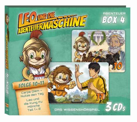 Leo &amp; die Abenteuermaschine Box 4 (Folge 10-11), 3 CDs