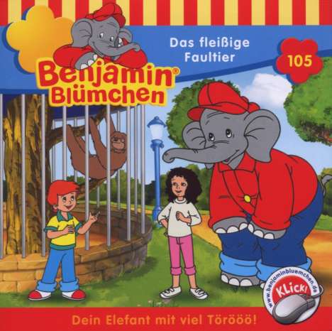 Benjamin Blümchen 105. Das fleißige Faultier, CD