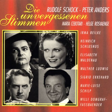 Schock,Anders,Cebotari,Rosvaenge, 2 CDs