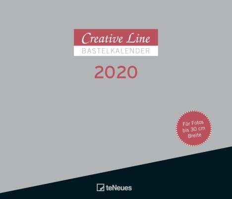 Creative Line Bastelkalender 2020 Querformat, Diverse
