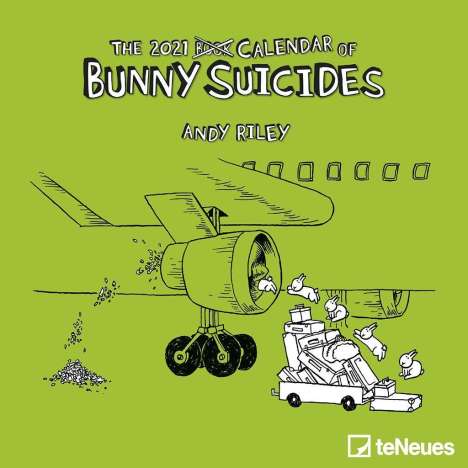 Andy Riley: Bunny Suicides 2021 Mini-Broschürenkalender, Kalender