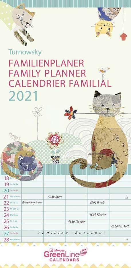 Turnowsky: Turnowsky: GreenLine Turnowsky 2021 Familienplane, Kalender
