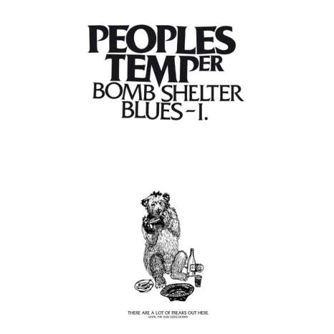 Peoples Temper: Bomb Shelter Blues-I., Single 12"