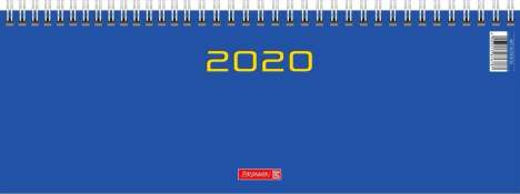 Brunnen Querterminkalender 2020, Modell 772 blau, Diverse