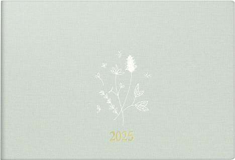 rido/idé 7017515025 Taschenkalender Modell Septimus (2025) "Wild Flowers"| 2 Seiten = 1 Woche| A6 quer| 128 Seiten| Leinen-Einband Trend| flexibel| mint, Buch