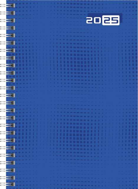 rido/idé 7021007025 Buchkalender Modell futura 2 (2025)| 2 Seiten = 1 Woche| A5| 160 Seiten| Grafik-Einband| blau, Buch