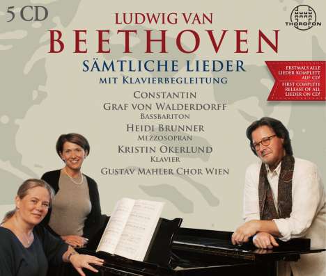 Ludwig van Beethoven (1770-1827): Sämtliche Lieder mit Klavierbegleitung, 5 CDs