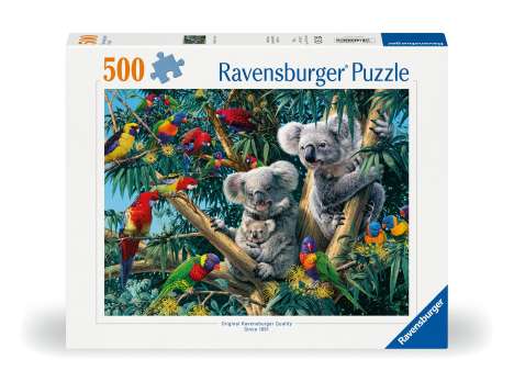 Ravensburger Puzzle 12000206 - Koalas im Baum - 500 Teile Puzzle für Erwachsene und Kinder ab 10 Jahren, Puzzle mit Tier-Motiv, Diverse