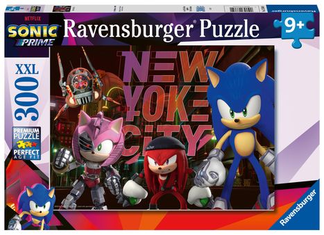 Ravensburger Kinderpuzzle 13384 - Die Parallelwelt - 300 Teile XXL Sonic Puzzle für Kinder ab 9 Jahren, Diverse
