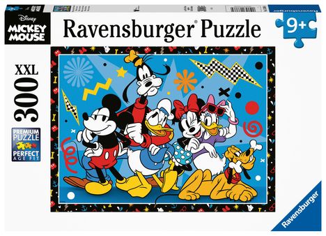 Ravensburger Kinderpuzzle 13386 - Mickey und seine Freunde - 300 Teile XXL Disney Puzzle für Kinder ab 9 Jahren, Diverse