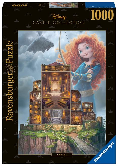 Ravensburger Puzzle 17335 - Merida - 1000 Teile Disney Castle Collection Puzzle für Erwachsene und Kinder ab 14 Jahren, Diverse
