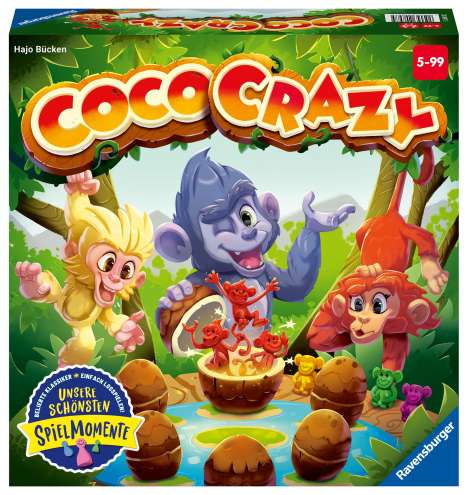 Hajo Bücken: Ravensburger® 20897 Coco Crazy - Merkspiel für 2 - 8 Spieler von 5 - 99 Jahren, Spiele